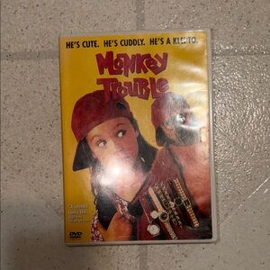 MONKEY TROUBLE 1994 DVD OOP NEW LINE PRINT THORA BIRCH HARVEY KEITEL